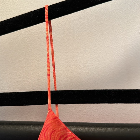 Positive Attitude Dress Orange Dress with beaded hem, Size 8 - Picture 6 of 8